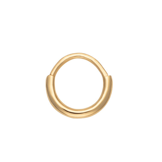 Plain Daith Hoop Earring - Gold - SPG-390