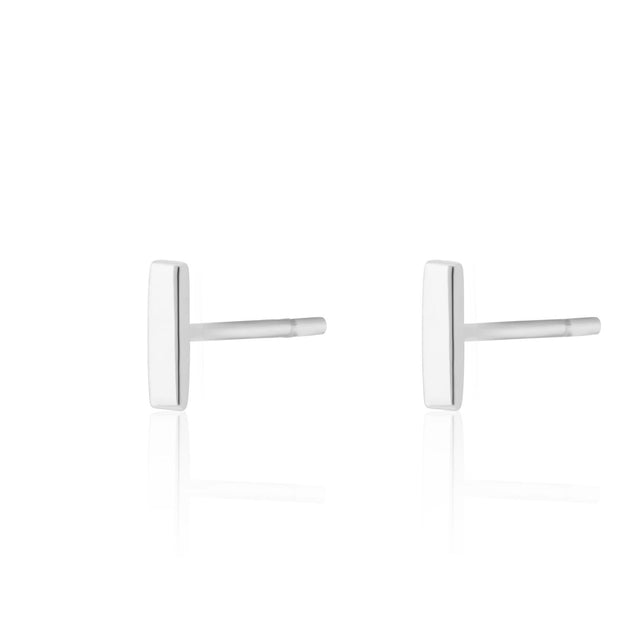 Dash Stud Earrings - Silver - SPESSS35