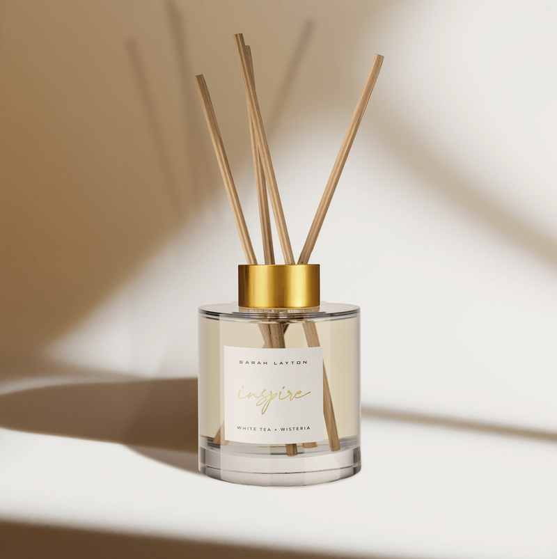Inspire - White Tea & Wisteria Reed Diffuser, 120ml - SLJD1-DIFF-WTE