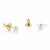 Small Pearl Stud Earrings - Gold - 1509977