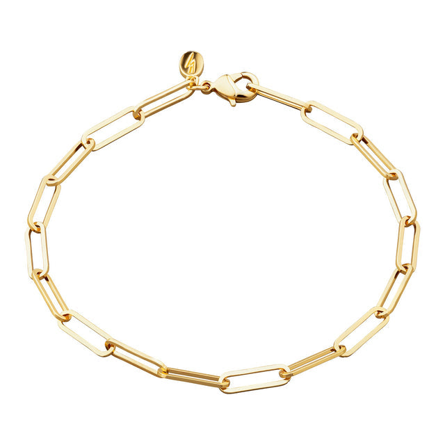 Long Link Chain Bracelet - Gold - SPG-261