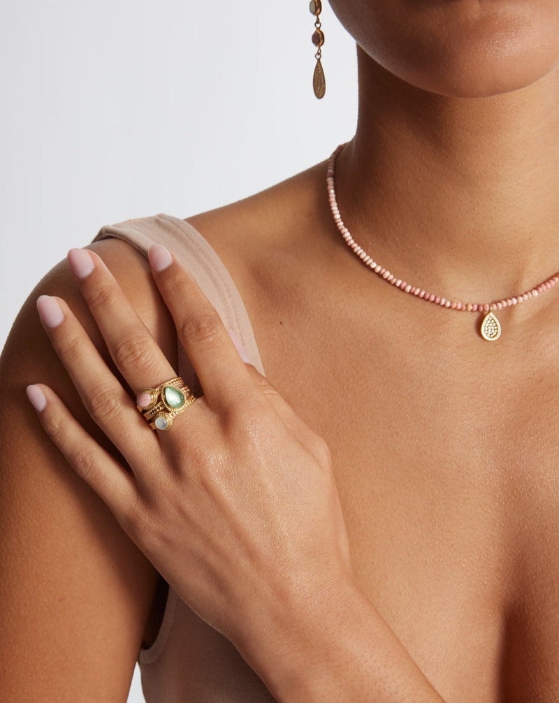 Oasis Faux Stacking Ring - Gold - RG10488-GMULTI