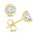 Round 2 Claw Diamond Stud Earrings, 0.30ct - 18ct Yellow Gold - EC030S7Y18