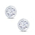 Round 2 Claw Diamond Stud Earrings, 0.20ct - 18ct White Gold - EC020S7W18