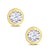 Round 2 Claw Diamond Stud Earrings, 0.30ct - 18ct Yellow Gold - EC030S7Y18