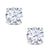 Round 4 Claw Diamond Stud Earrings, 0.10ct - 18ct White Gold - EB010S7W18