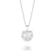 Electric Heart Mini Rock Crystal Necklace - Silver - EGHN5RCS