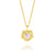 Electric Heart Mini Moonstone Necklace - Gold - EGHN5MSGP