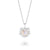 Electric Heart Mini Moonstone Necklace - Silver - EGHN5RMS