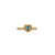 Electric Love Mini Blue Topaz Heart Ring - Gold - EGHR2BTGP
