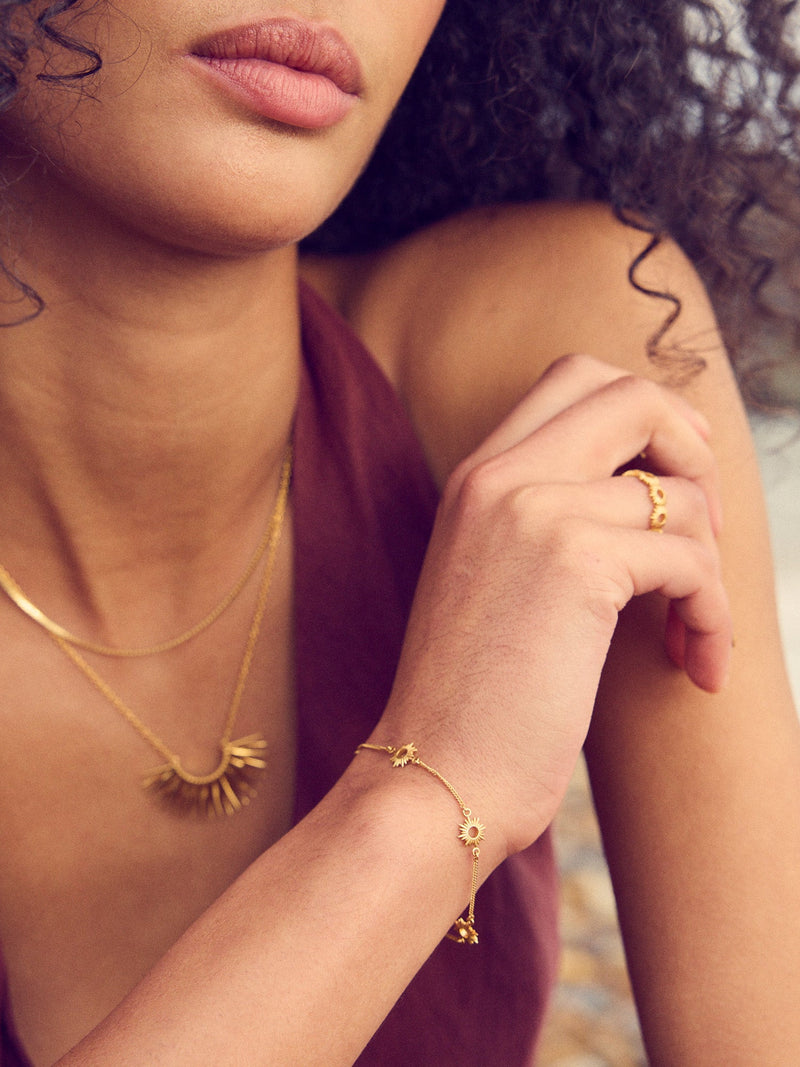 Mini Eternal Sun Bracelet - Gold - EGMB2GP