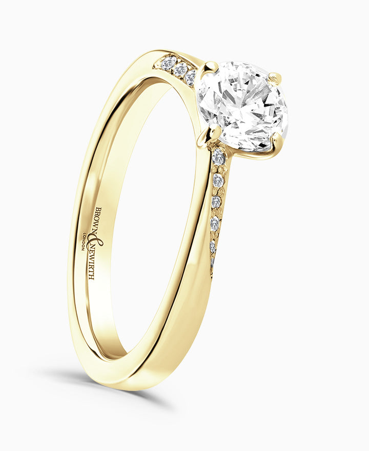 Felicity 18ct Yellow Gold Diamond Engagement Ring - 0.76ct