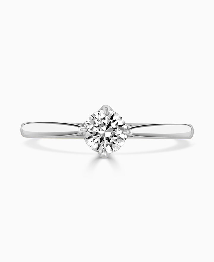 Orchid Platinum Round Brilliant Cut Diamond Ring - 0.50ct