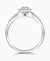 Platinum Round Brilliant Cut Diamond Halo Engagement Ring - 0.57ct