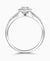 Platinum Round Brilliant Cut Diamond Halo Engagement Ring - 0.92ct
