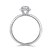 Platinum Round Brilliant Cut Diamond Halo Engagement Ring - 0.83ct