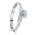 Platinum Round Brilliant Cut Diamond Engagement Ring - 0.80ct