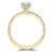 18ct Yellow Gold Oval Shape Laboratory Grown Diamond Engagement Ring - 2.06ct