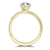 18ct Yellow Gold Pear Shape Laboratory Grown Diamond Engagement Ring - 1.51ct