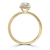 18ct Yellow Gold Oval Shape Laboratory Grown Diamond Engagement Ring - 2.04ct