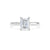 Platinum Emerald Cut Laboratory Grown Diamond Engagement Ring - 1.04ct