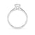 Platinum Emerald Cut Laboratory Grown Diamond Engagement Ring - 1.04ct