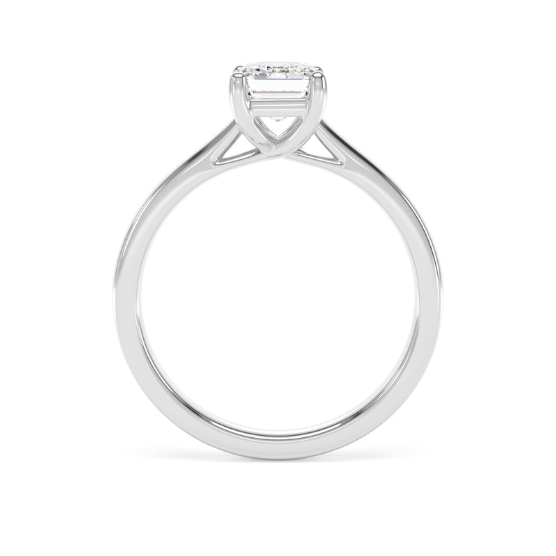 Platinum Emerald Cut Laboratory Grown Diamond Engagement Ring - 1.04ct