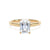 18ct Yellow Gold Emerald Cut Laboratory Grown Diamond Engagement Ring - 1.55ct
