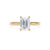 18ct Yellow Gold Emerald Cut Laboratory Grown Diamond Engagement Ring - 1.55ct