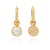 Pearl Charm Earrings - Gold - ER10473-GPL