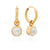 Pearl Charm Earrings - Gold - ER10473-GPL