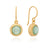 Green Quartz Drop Earrings - Gold - ER10545-GGQZ