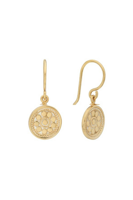 Circle Drop Earrings - Gold - ER10670-GLD