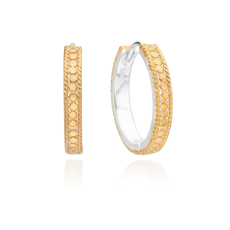 Hinged Hoop Earrings - Gold - ER10673-GLD
