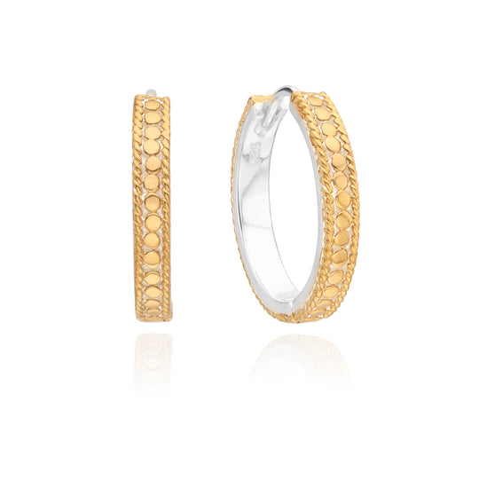 Hinged Hoop Earrings - Gold - ER10673-GLD