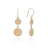 Clarity Earrings - Gold/Silver - ER10698-TWT