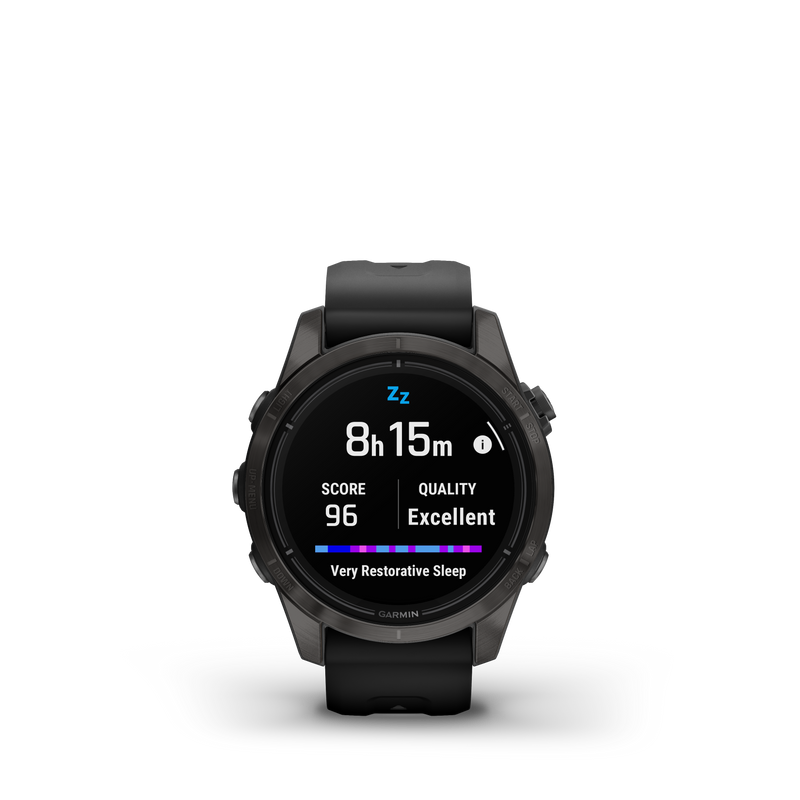 Epix Pro (Gen 2), Sapphire Edition, 42mm - Carbon Grey DLC Titanium with Black Band - 010-02802-15