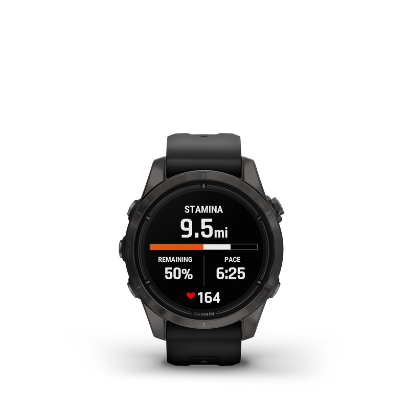 Epix Pro (Gen 2), Sapphire Edition, 42mm - Carbon Grey DLC Titanium with Black Band - 010-02802-15