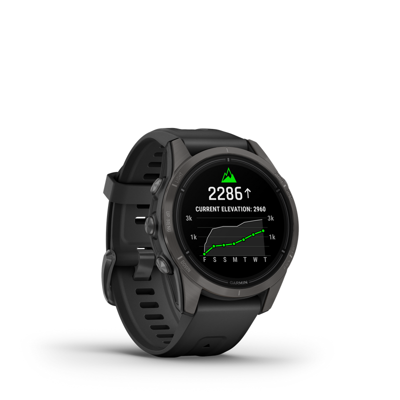 Epix Pro (Gen 2), Sapphire Edition, 42mm - Carbon Grey DLC Titanium with Black Band - 010-02802-15