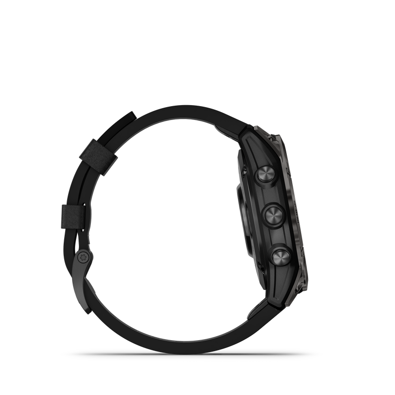 Epix Pro (Gen 2), 47mm, Sapphire Edition - Carbon Grey DLC Titanium with Black Leather Band - 010-02803-30