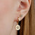 Evil Eye Stud Earrings - Gold - SPG-224