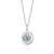 Evil Eye Pendant Necklace - Silver - SPS-225-CHSST