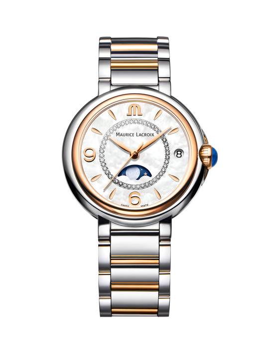 Fiaba Moonphase Ladies Watch, 32mm - Two-Tone Stainless Steel - FA1084-PVP13-150-1