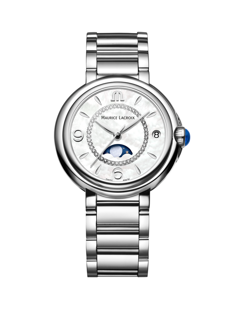 Fiaba Moonphase Ladies Watch, 32mm - Stainless Steel - FA1084-SS002-170-1