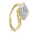 18ct Yellow Gold Marquise Cut Laboratory Grown Diamond Engagement Ring - 2.09ct