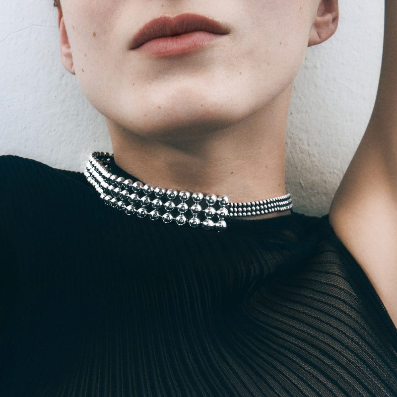 Moonlight Grapes Necklace - Silver - 20001444000S