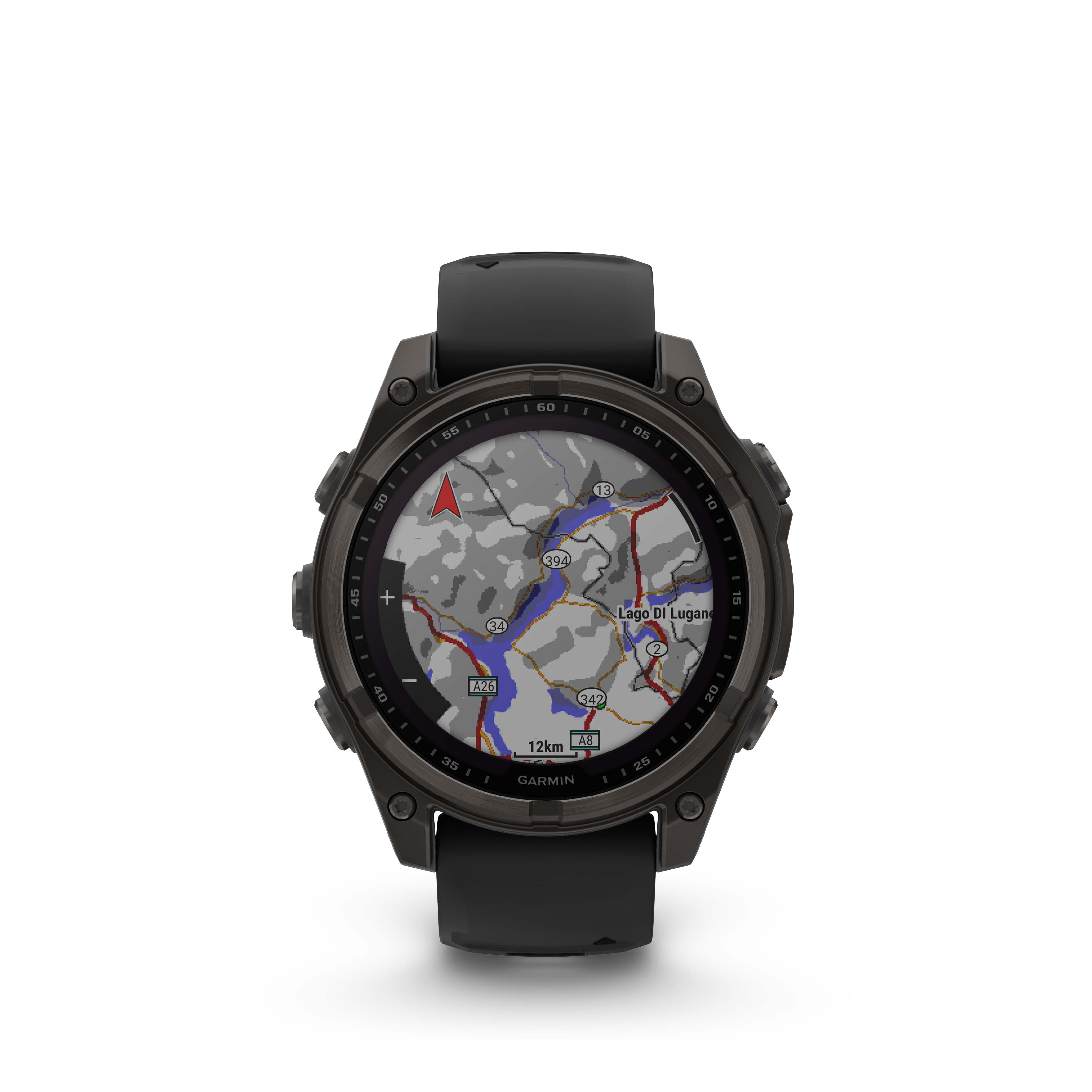 Fenix 8 Smartwatch, 47mm - Solar, Sapphire, Carbon Grey DLC
