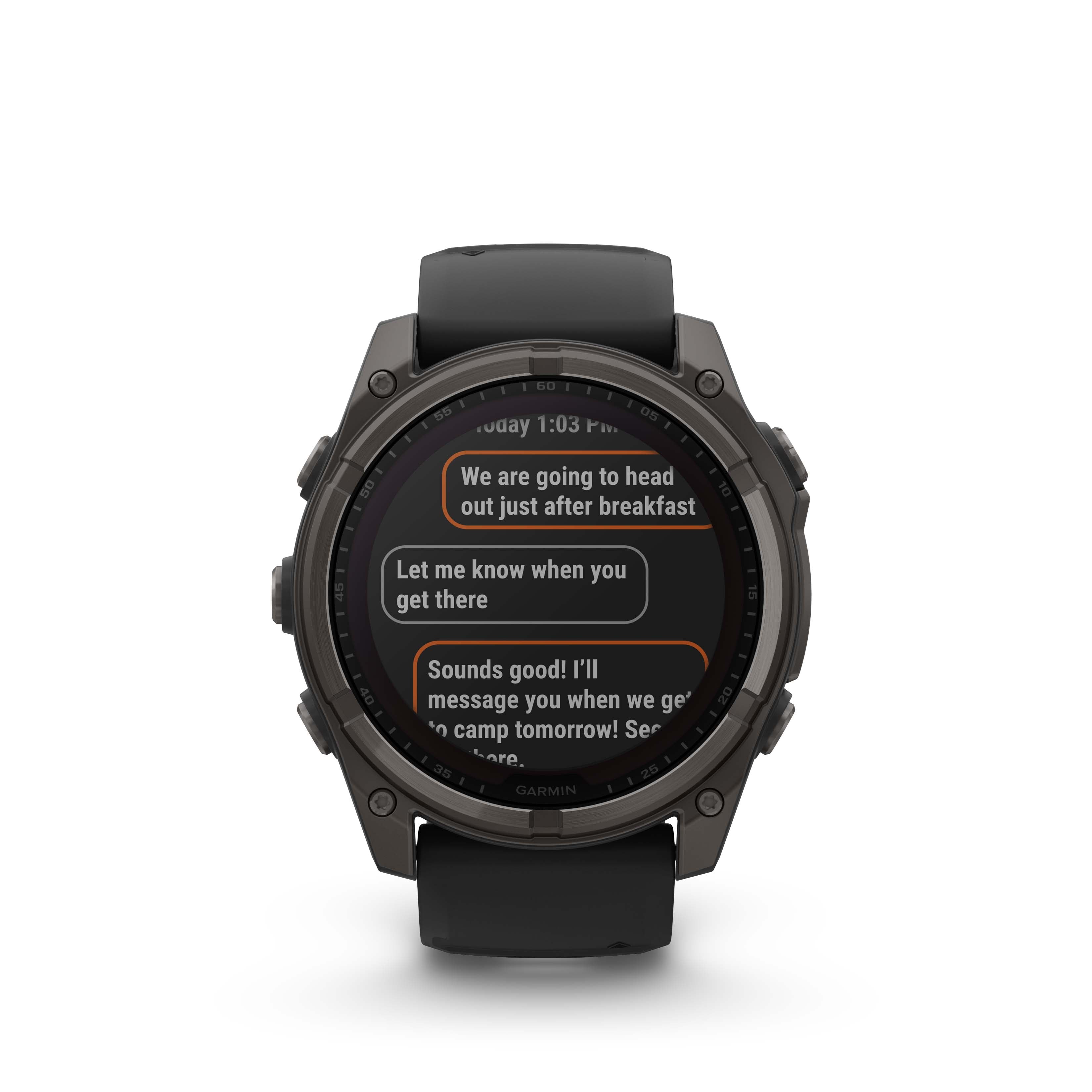 Fenix 8 GPS Smartwatch, 51mm - Solar, Sapphire, Carbon Grey DLC