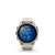 Fenix 8 Smartwatch, 43mm - AMOLED, Sapphire, Soft Gold with Fog Grey/Dark Sandstone Silicone Band - 010-02903-11