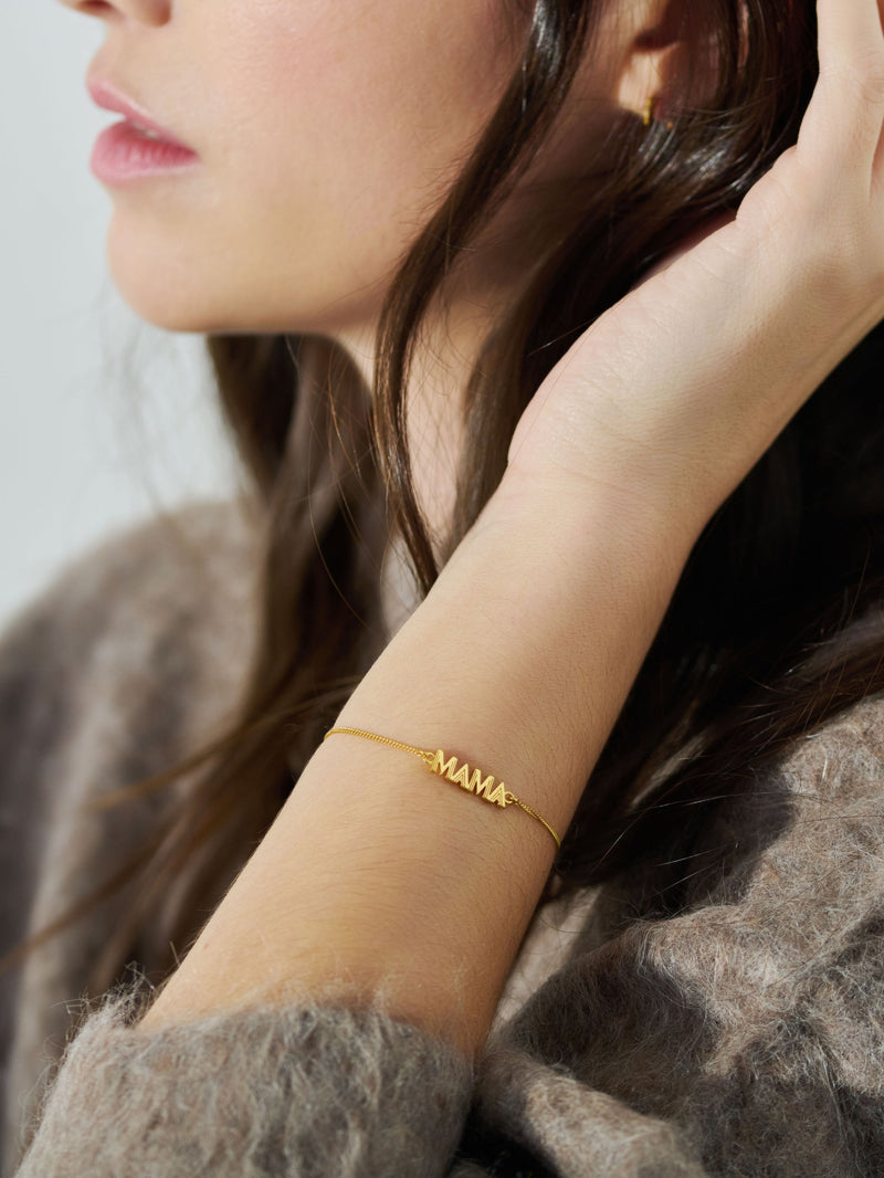 Art Deco Mama Bracelet - Gold - ALMBGP